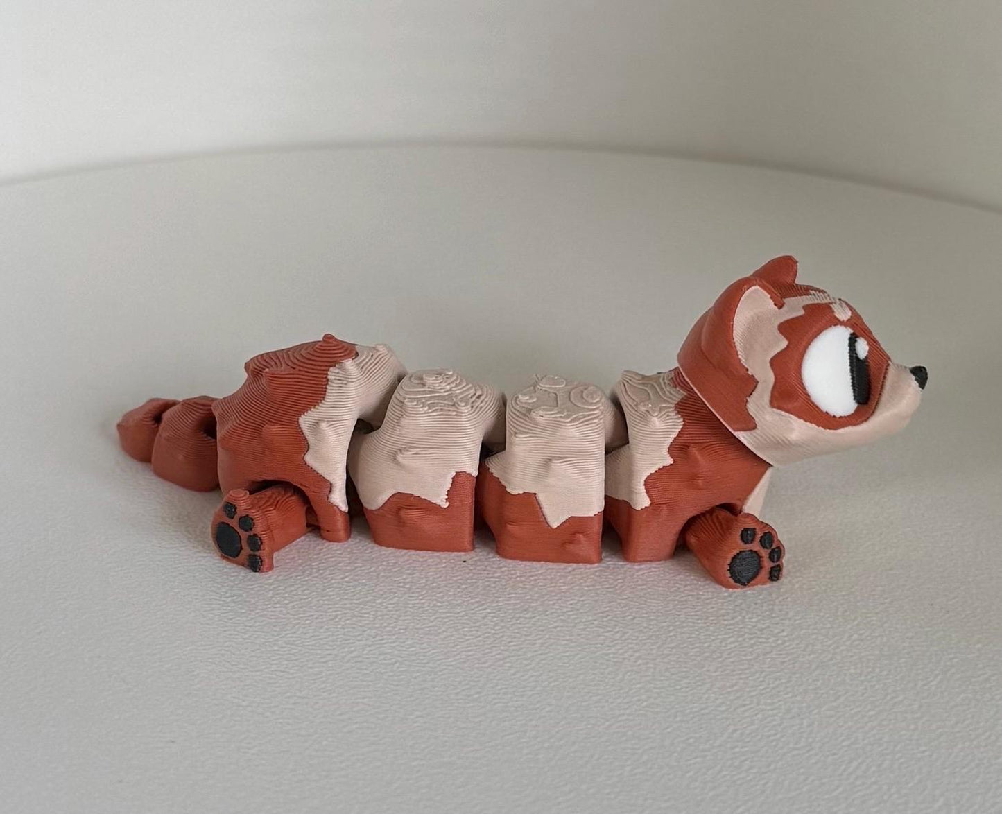 Adorable Articulated Ferret – 3D Printed Fidget Toy / Classroom Desk Buddy - Gathering Moss