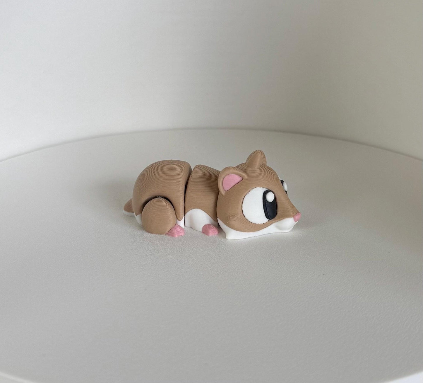 Adorable Articulated Hamster – 3D Printed Fidget Toy / Classroom Desk Buddy - Gathering Moss