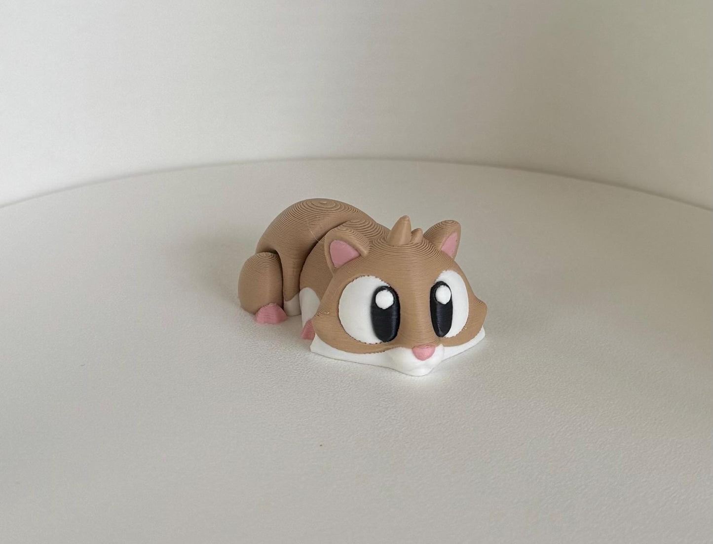 Adorable Articulated Hamster – 3D Printed Fidget Toy / Classroom Desk Buddy - Gathering Moss