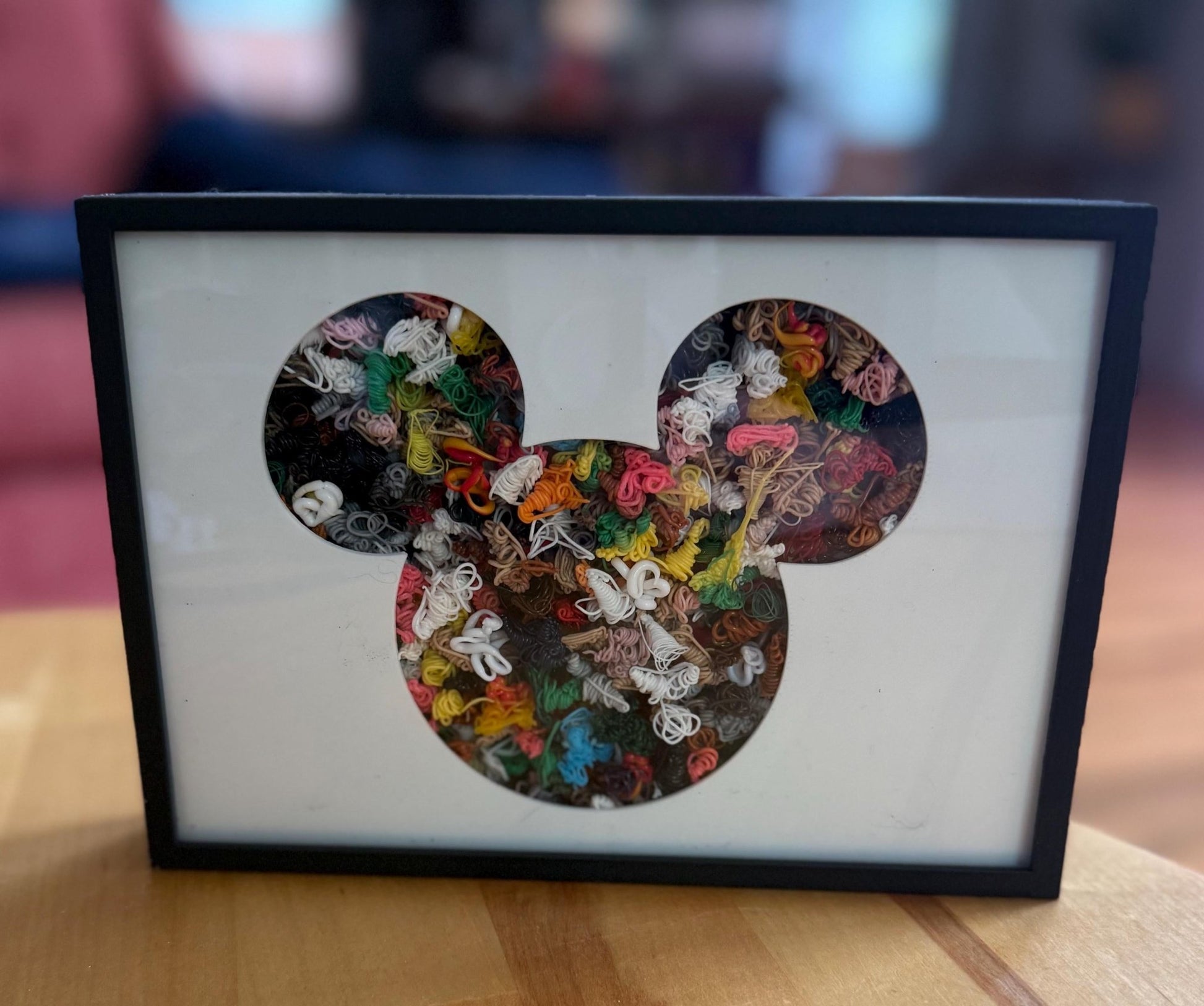 Mickey Mouse Silhouette Shadow Box – 5x7 Classic Disney Wall Art - Gathering Moss