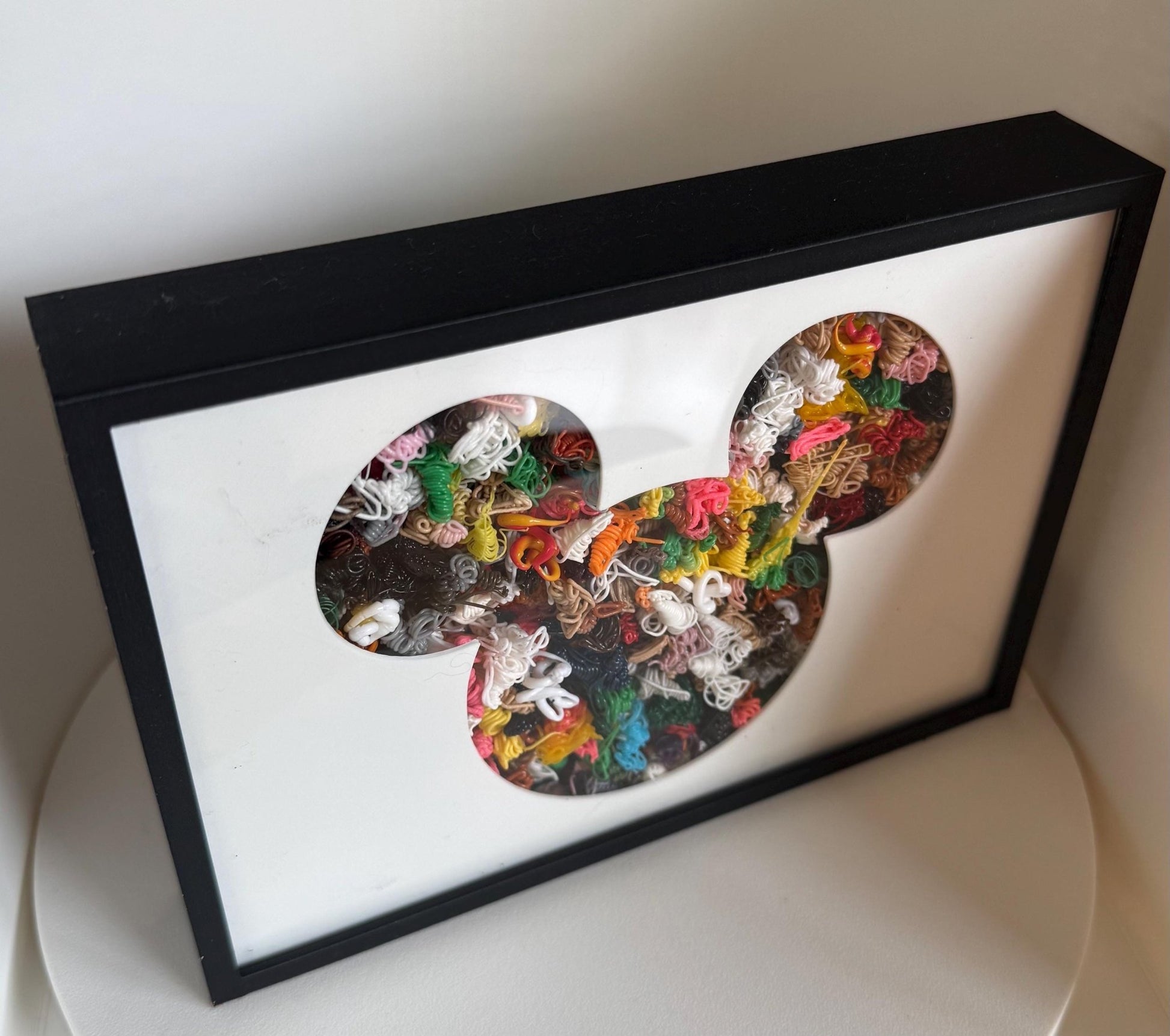 Mickey Mouse Silhouette Shadow Box – 5x7 Classic Disney Wall Art - Gathering Moss