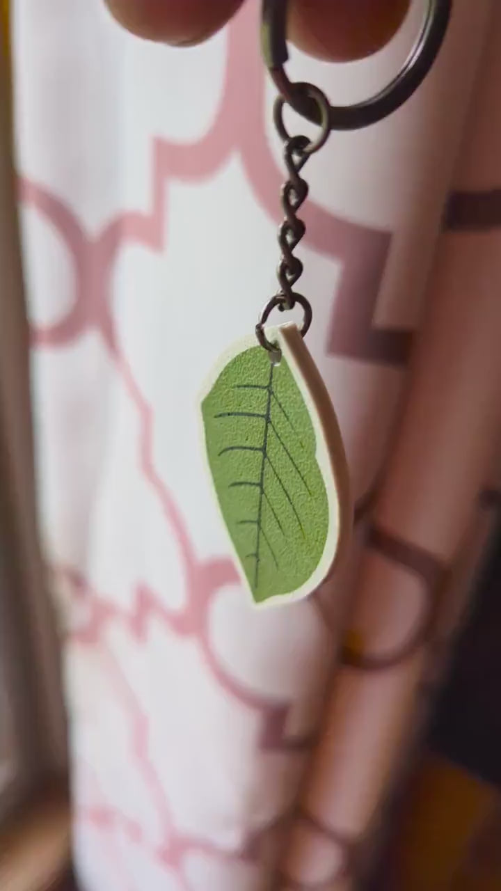 Hoya Leaf Keychains – Plant Lover Gift, Rare Hoya Accessory