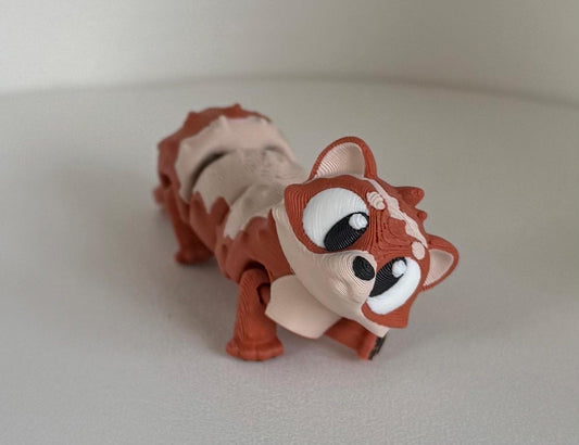 Adorable Articulated Ferret – 3D Printed Fidget Toy / Classroom Desk Buddy - Gathering Moss