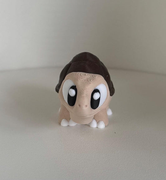 Adorable Articulated Tortoise – 3D Printed Fidget Toy / Classroom Desk Buddy - Gathering Moss