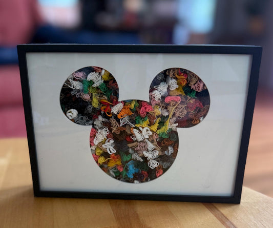 Mickey Mouse Silhouette Shadow Box – 5x7 Classic Disney Wall Art - Gathering Moss